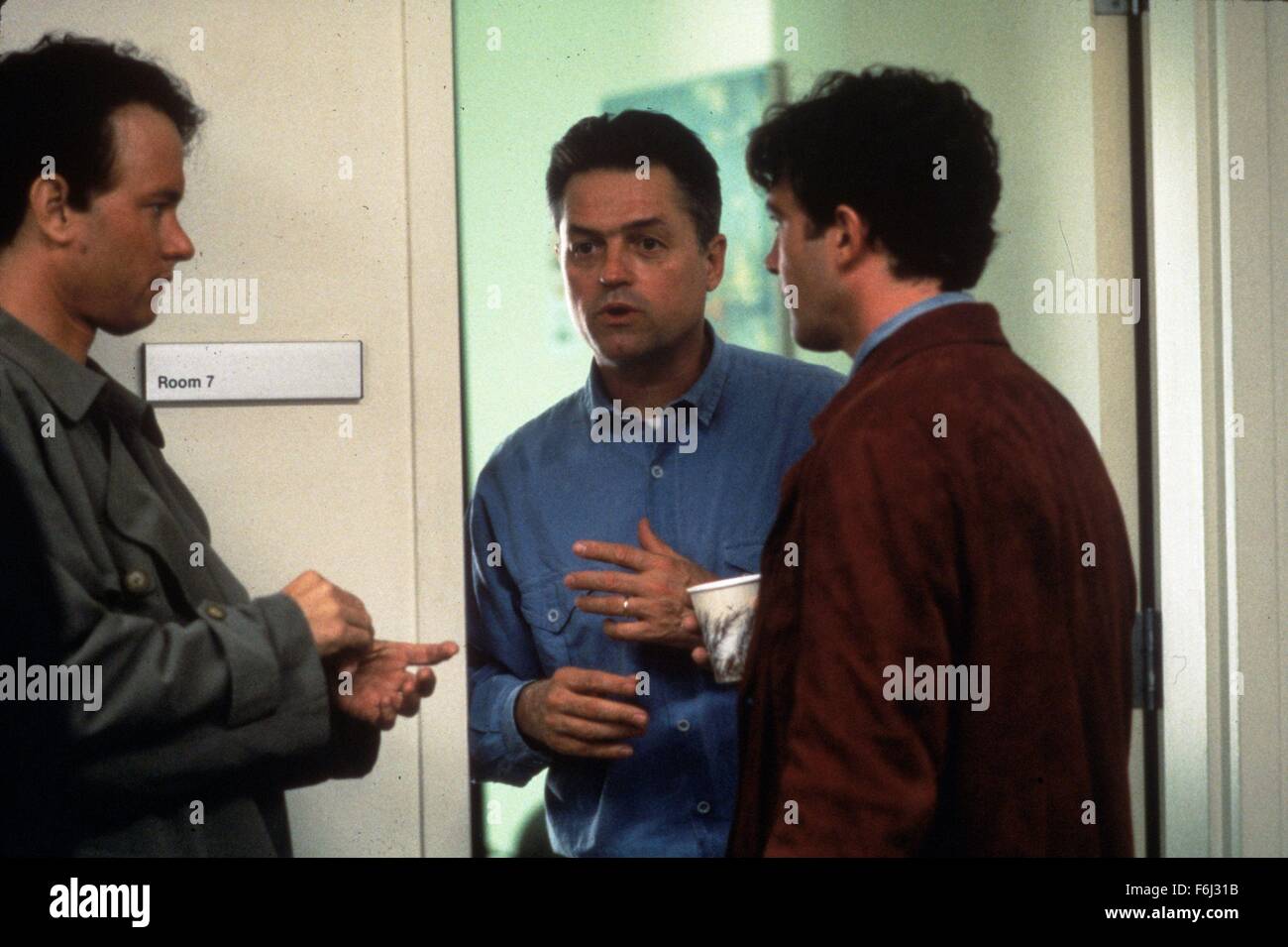 1993, Film Title: PHILADELPHIA, Director: JONATHAN DEMME, Studio: TRISTAR, Pictured: ANTONIO BANDERAS, JONATHAN DEMME. (Credit Image: SNAP) Stock Photo
