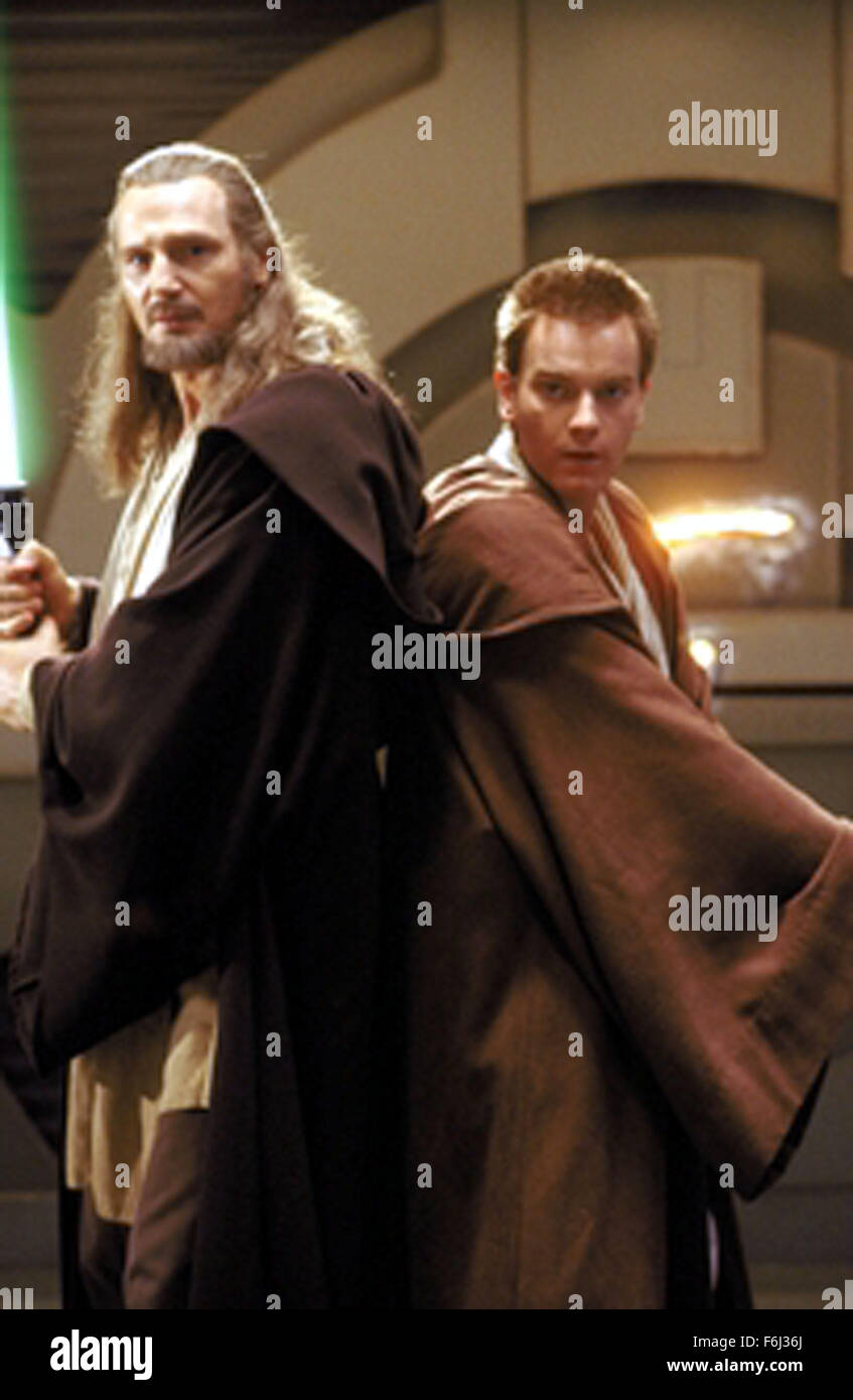 Sep 07, 2002; Hollywood, CA, USA; LIAM NEESON stars as Qui-Gon Jinn and EWAN MCGREGOR as OBI-WAN in 'Star Wars: Episode I The Phantom Menace' Directed by GEORGE LUCAS..  (Credit Image: ) Stock Photo