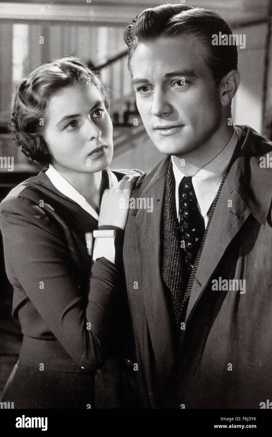 1941, Film Title: ADAM HAD FOUR SONS, Director: GREGORY RATOFF, Studio: COLUMBIA, Pictured: INGRID BERGMAN, RICHARD DENNING. (Credit Image: SNAP) Stock Photo