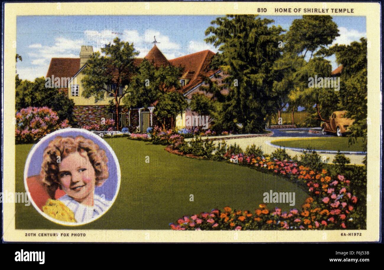 1935, Pictured: HOME, HOMES OF THE STARS, SHIRLEY TEMPLE. (Credit Image ...