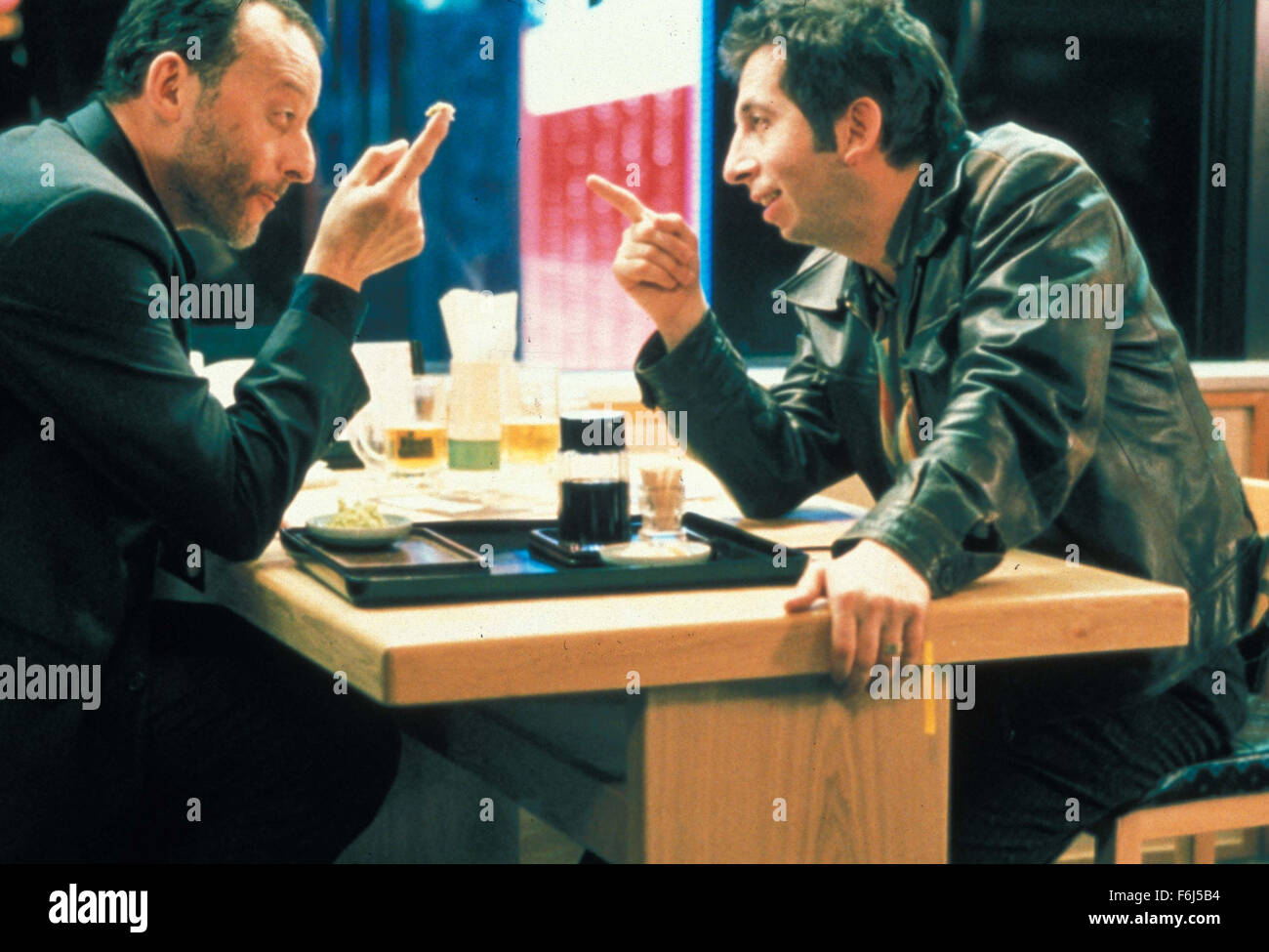 Sep 27, 2002; TOKOYO, JAPAN;Actors JEAN RENO as Hubert Fiorentini and MICHEL MULLER as Maurice 'Momo' in 'Wasabi.' Stock Photo