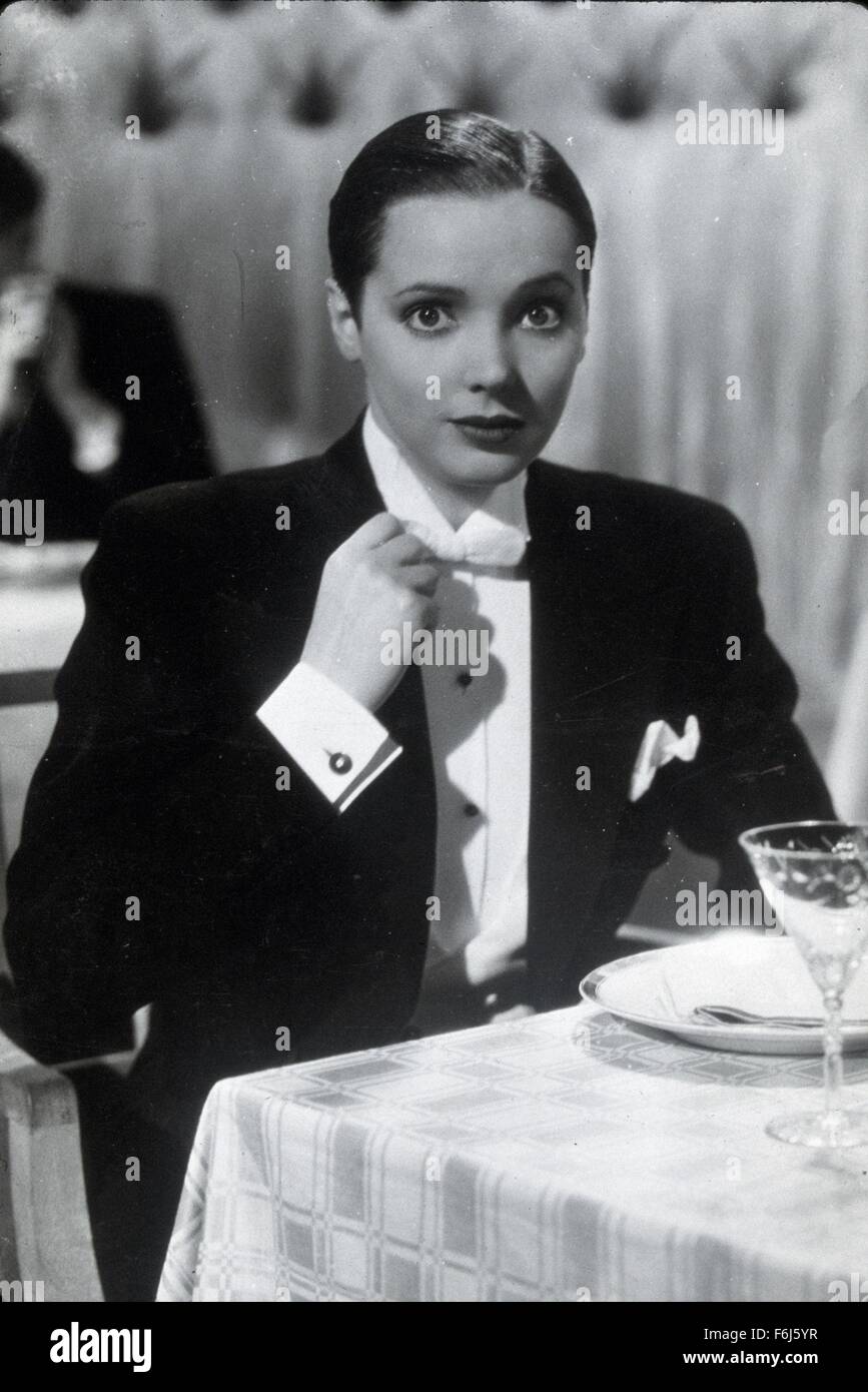 1935, Film Title: FIRST A GIRL, Director: VICTOR SAVILLE, Pictured: CLOTHING, DRAG, JESSIE MATTHEWS. (Credit Image: SNAP) Stock Photo