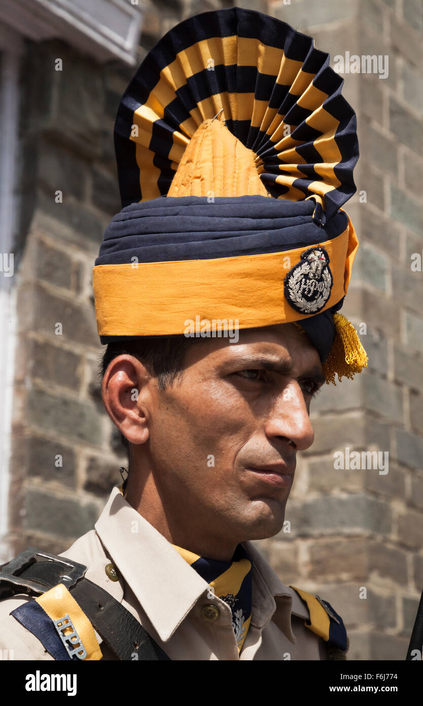 Officer from India's Himachal Pradesh Police Force in dress uniform at  Shimla, Himachal Pradesh, India Stock Photo - Alamy