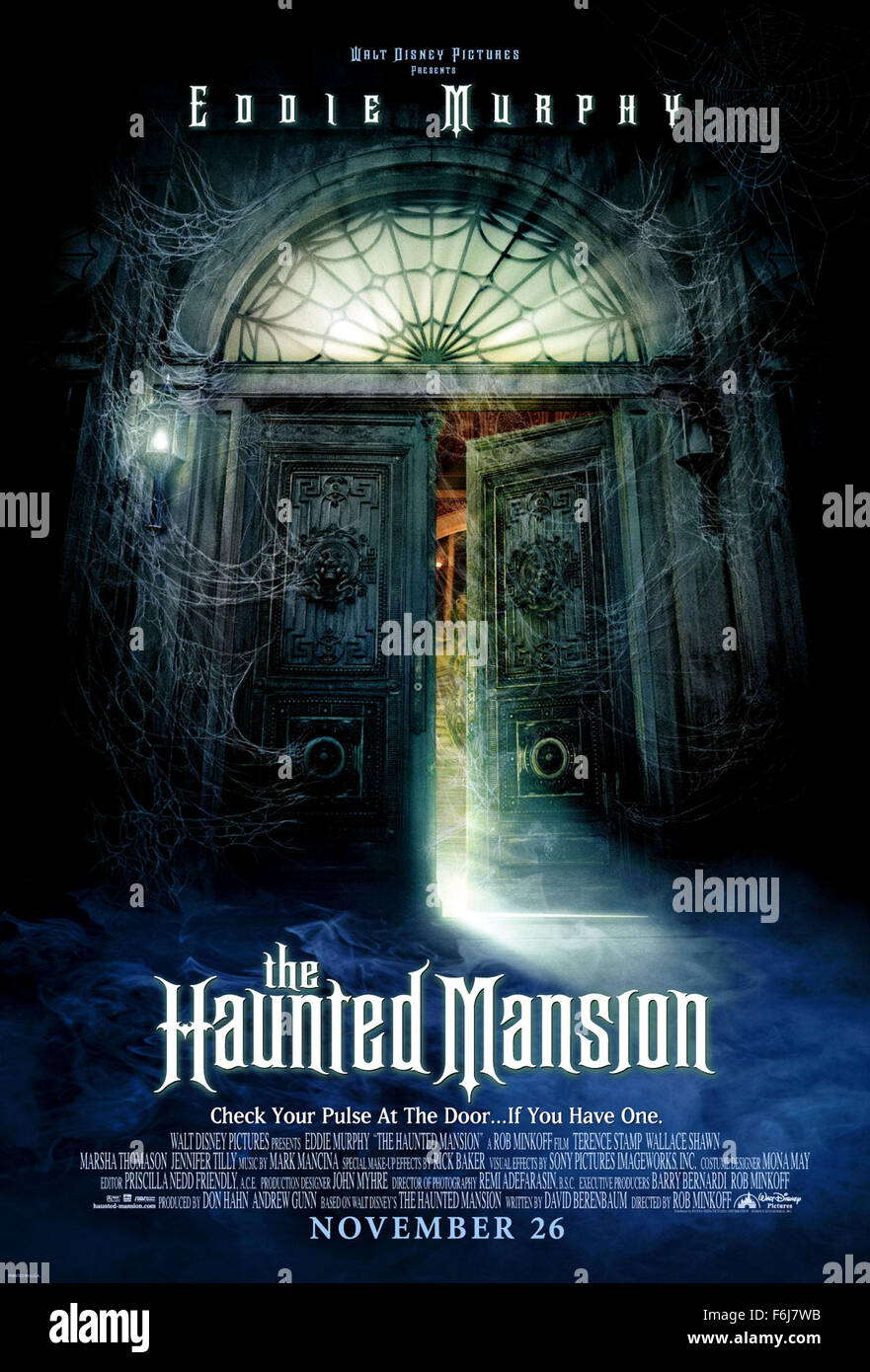 Mar 01, 2003; Hollywood, CA, USA; Poster for the family comedy/horror 'The Haunted Mansion' directed by Rob Minkoff. Stock Photo