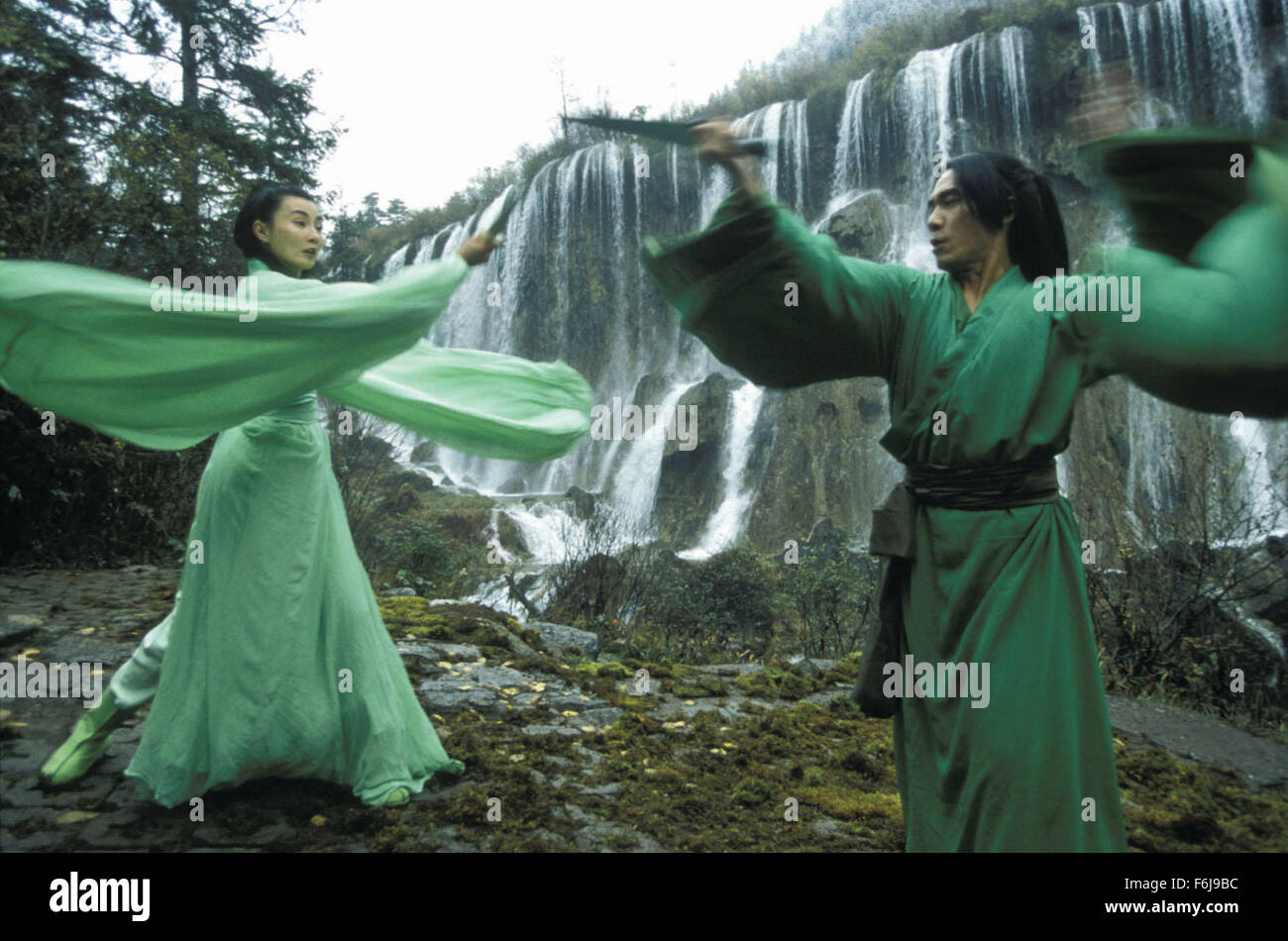Jan 14, 2003; CHINA;Actress MAGGIE CHEUNG stars as Flying Snow with TONY LEUNG as Broken Sword in 'Hero.' Stock Photo
