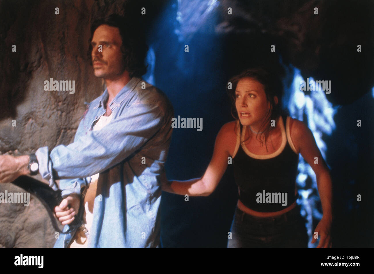 Sep 20, 2003; Puerto Vallarta, Jalisco, MEXICO; SHANE BROLLY and KAARINA AUFRANC star as Daniel Lang and Sandra in the thriller 'Deadly Swarm' directed by Paul Andresen. Stock Photo