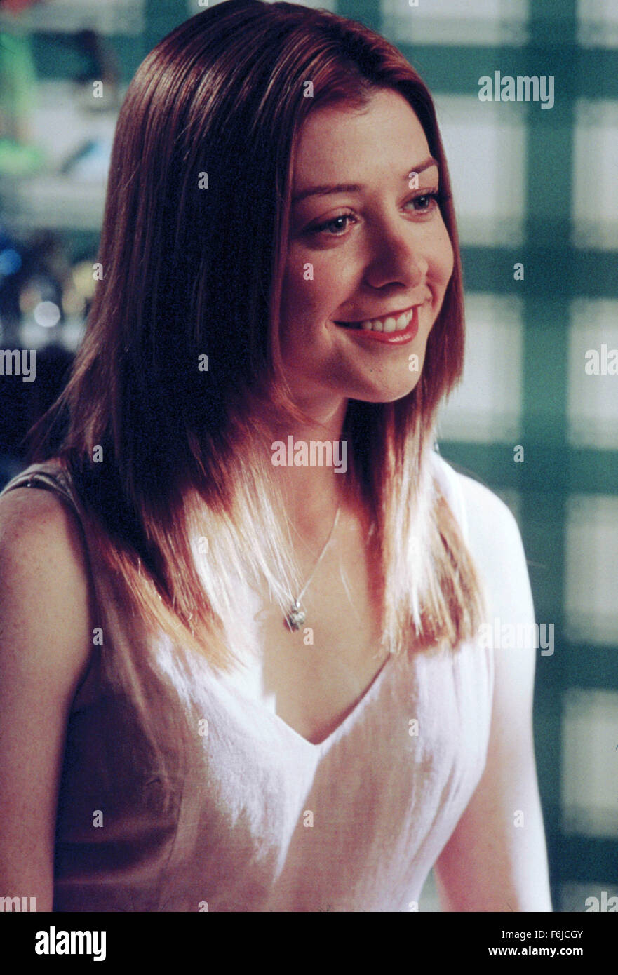 RELEASE DATE: July 24, 2003. MOVIE TITLE: American Wedding. STUDIO: Universal Studios. PLOT: The third film in the American Pie series deals with the wedding of Jim and Michelle and the gathering of their families and friends, including Jim's old friends from high school and Michelle's little sister. PICTURED:  ALYSON HANNIGAN as Michelle Flaherty. Stock Photo