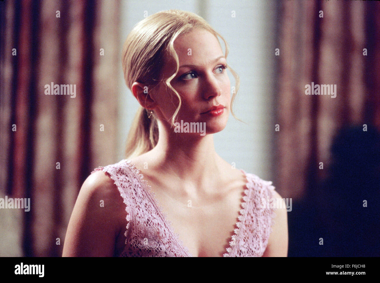 RELEASE DATE: July 24, 2003. MOVIE TITLE: American Wedding. STUDIO: Universal Studios. PLOT: The third film in the American Pie series deals with the wedding of Jim and Michelle and the gathering of their families and friends, including Jim's old friends from high school and Michelle's little sister. PICTURED: JANUARY JONES as Cadence Flaherty. Stock Photo