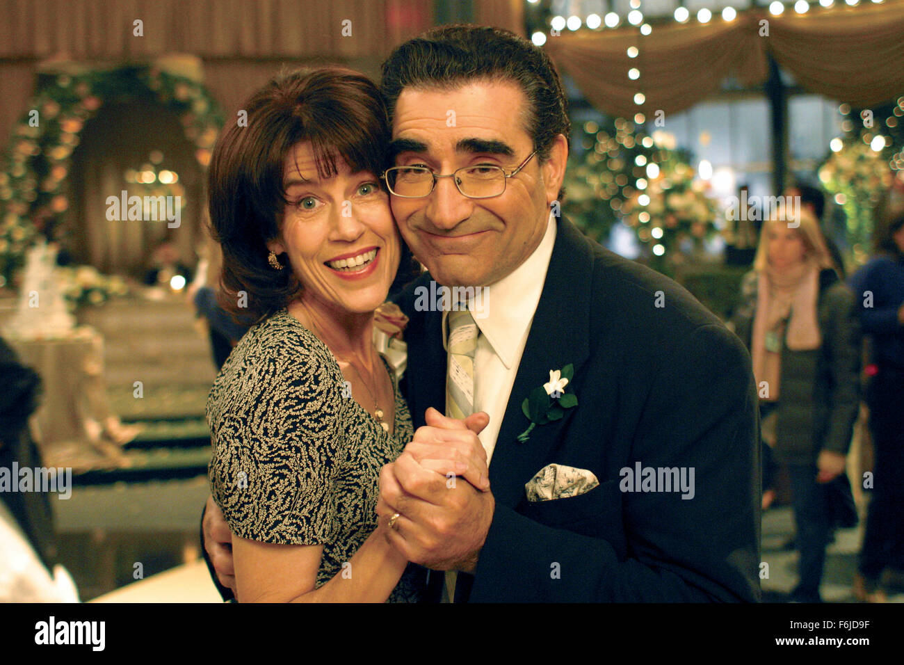 RELEASE DATE: July 24, 2003. MOVIE TITLE: American Wedding. STUDIO: Universal Studios. PLOT: The third film in the American Pie series deals with the wedding of Jim and Michelle and the gathering of their families and friends, including Jim's old friends from high school and Michelle's little sister. PICTURED:  MOLLY CHEEK as Jim's Mom and EUGENE LEVY as Jim's Dad. Stock Photo