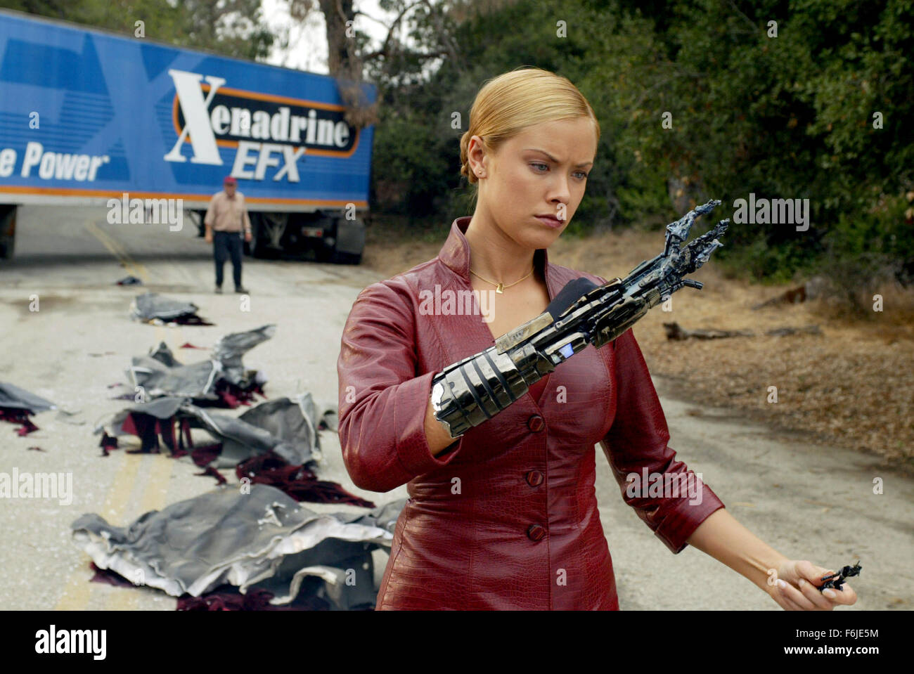 KRISTANNA LOKEN as T-X in the sci-fi, action, thriller ''Terminator 3: Rise of the Machines'' directed by Jonathan Mostow. Stock Photo