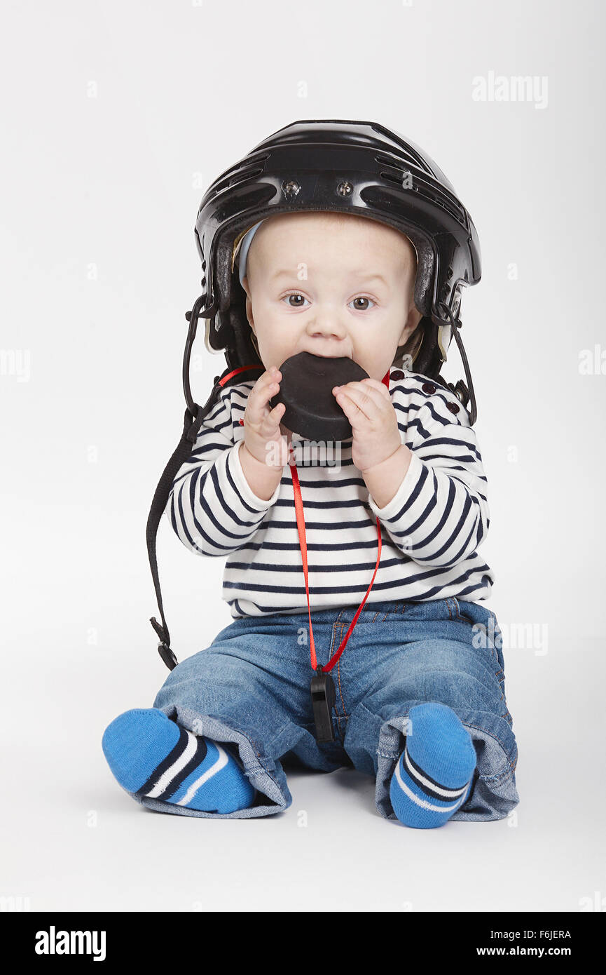 little funny hockey referee Stock Photo Alamy