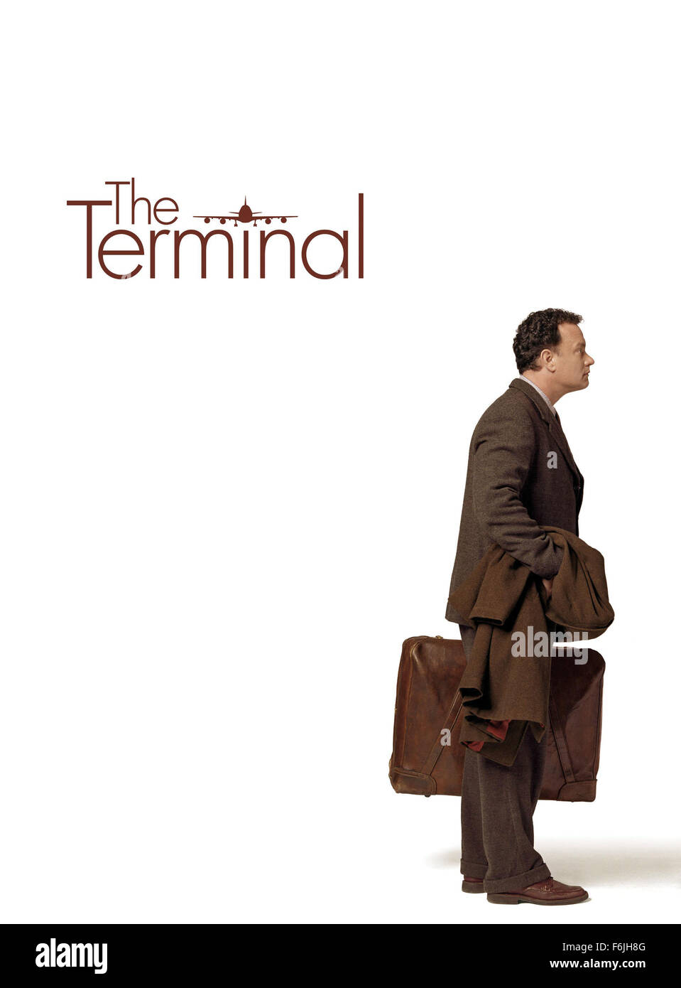 RELEASE DATE: June 18, 2004. MOVIE TITLE: The Terminal. STUDIO: DreamWorks SKG. PLOT: Viktor Navorski, a man from an Eastern European country arrives in New York. However after he left his country war broke out. Suddenly Navorski is a man without a country - or one that the U.S. cannot recognize, thus he is denied entrance to the U.S. However, he also can't be deported so he is told by the Security Manager that he has to remain in the airport until his status can be fixed. PICTURED: TOM HANKS as Viktor Navorski. Stock Photo