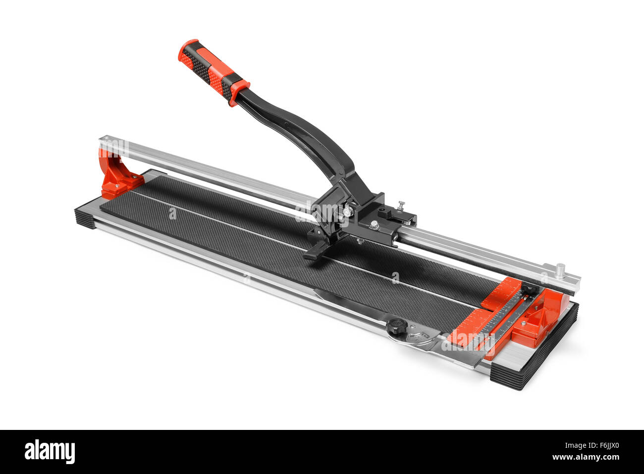 Manual tile cutter isoplated on white Stock Photo