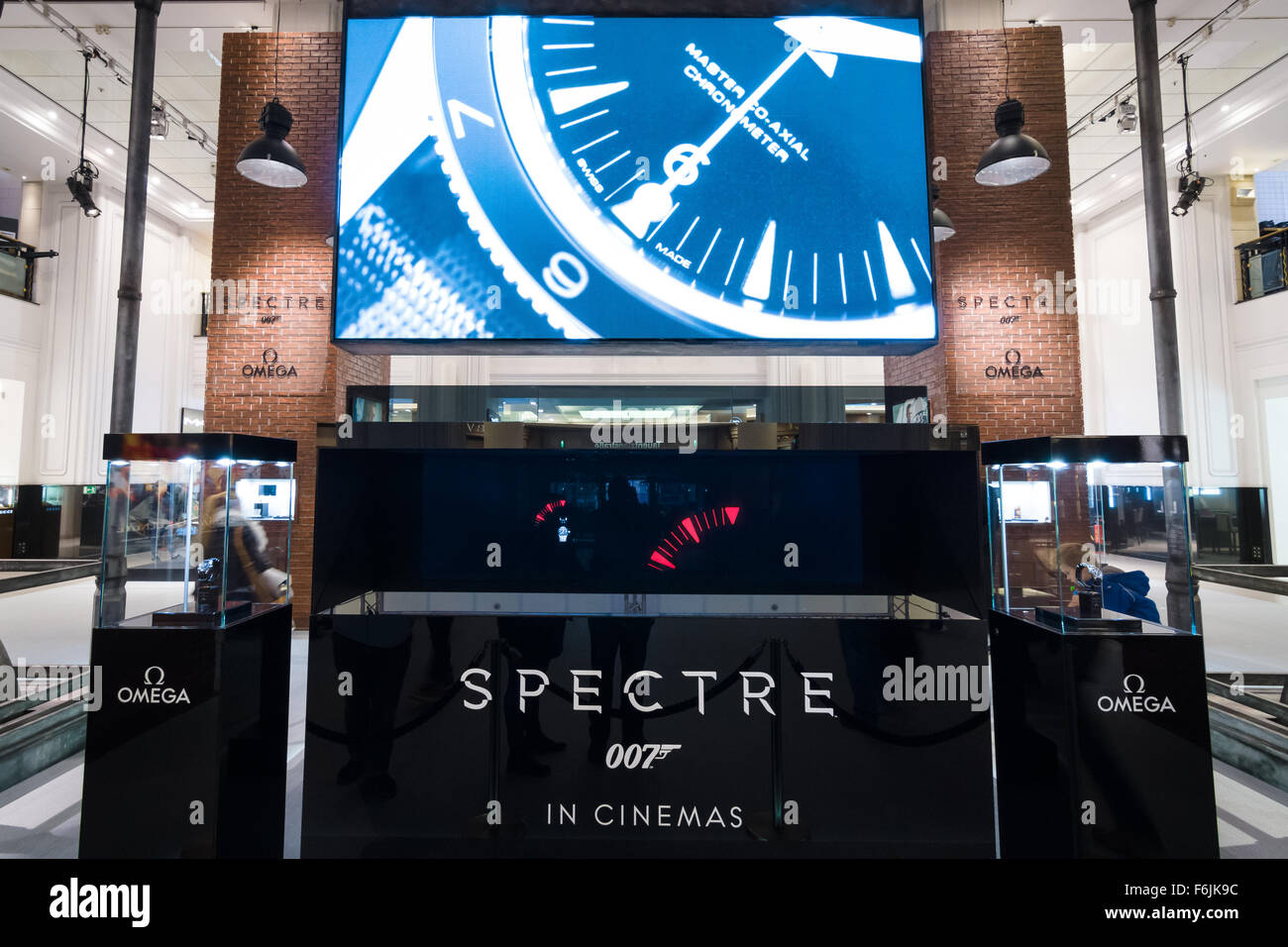 The exhibition in the trading house KaDeWe as part of a promotional tour of the new film about James Bond 'Spectre' Stock Photo
