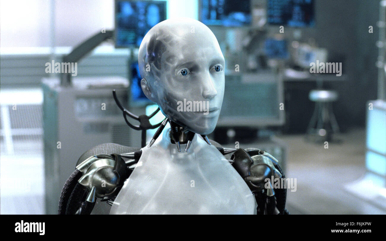 RELEASE DATE: July 16, 2004. MOVIE TITLE: I Robot. STUDIO: 20th Century Fox. PLOT: In the year 2035 a techno-phobic cop investigates a crime that may have been perpetrated by a robot, which leads to a larger threat to humanity. PICTURED: . Stock Photo