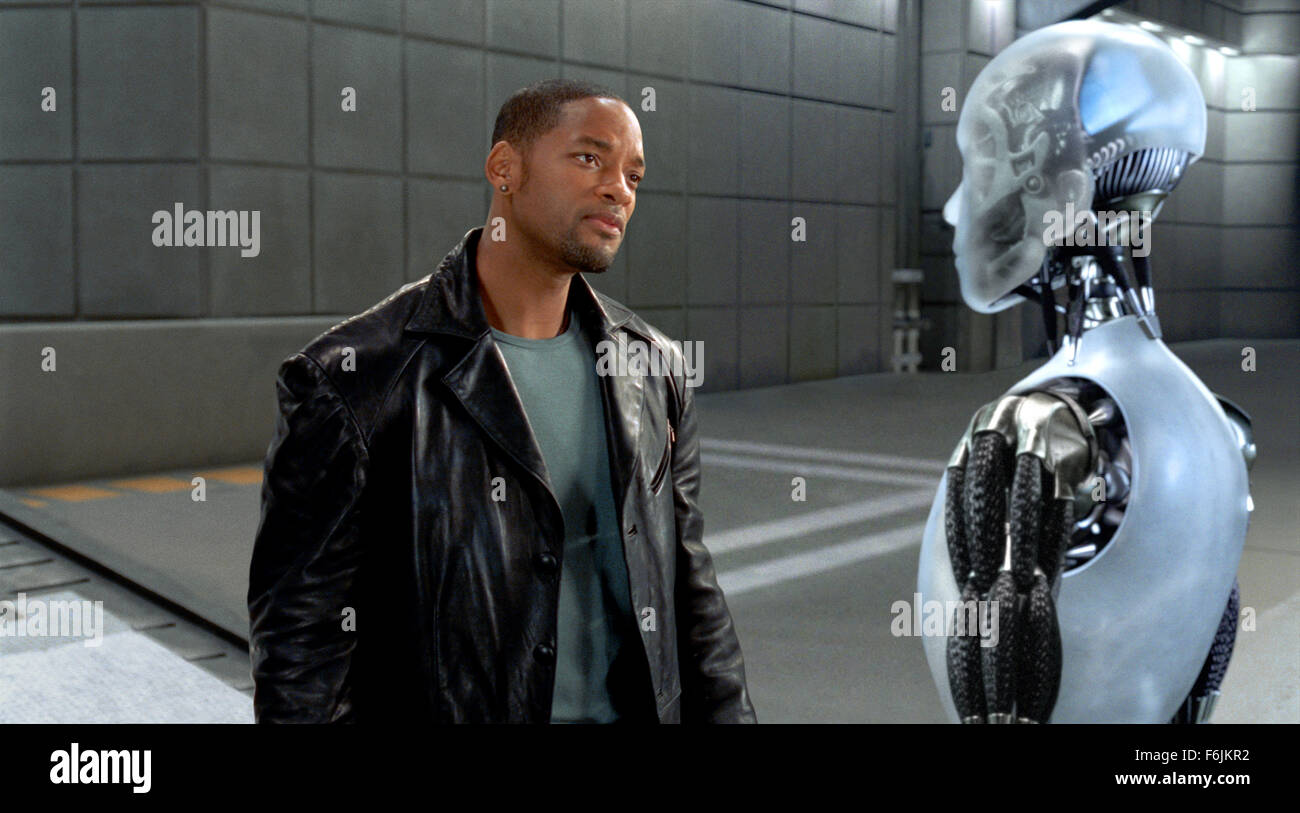 RELEASE DATE: July 16, 2004. MOVIE TITLE: I Robot. STUDIO: 20th Century Fox. PLOT: In the year 2035 a techno-phobic cop investigates a crime that may have been perpetrated by a robot, which leads to a larger threat to humanity. PICTURED: WILL SMITH as Detective Del Spooner. Stock Photo