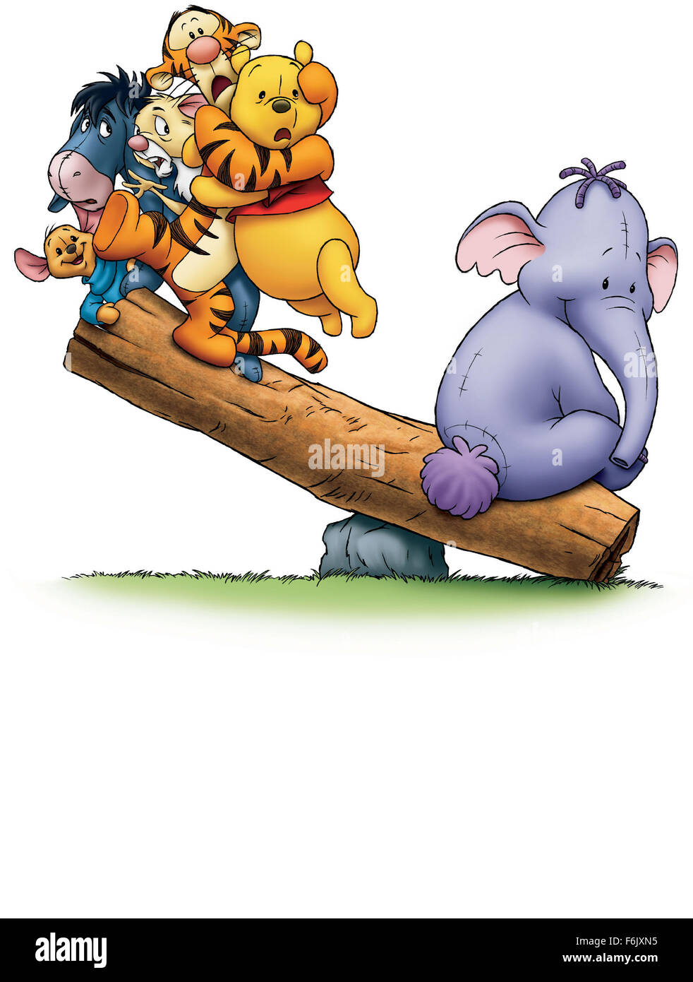 RELEASE DATE: February 11, 2005   MOVIE TITLE: Pooh's Heffalump Movie   STUDIO: Walt Disney Pictures   PLOT: A heffalump is heard trumpeting in the hundred acre woods. Winnie the Pooh, Tigger, and Piglet are scared and rush to Rabbit's house for advice. Roo joins them and they all agree that Heffalumps are nearby after finding a huge footprint. They decide to set out on an expedition to catch the Heffalump. Roo is not allowed to come along because he is too little. Directed by Frank Nissen.   PICTURED: Characters from the movie.   (Credit Image: c Walt Disney Pictures/Entertainment Pictures/ZU Stock Photo