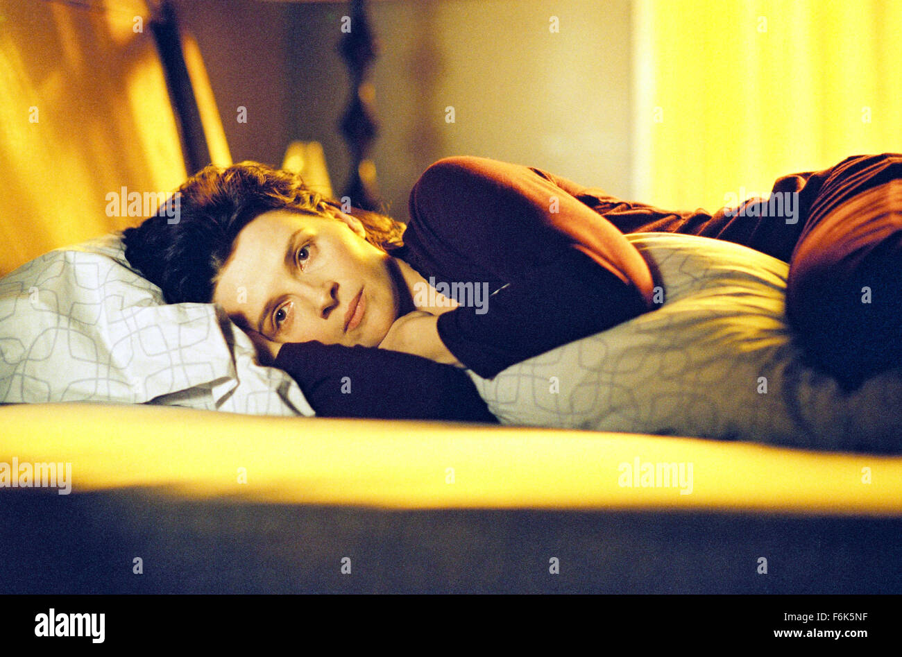 RELEASE DATE: September 3, 2005. MOVIE TITLE: Bee Season. STUDIO: Fox Searchlight. PLOT: A wife and mother begins a downward emotional spiral, as her husband avoids their collapsing marriage by immersing himself in his 11 year-old daughter's quest to become a spelling bee champion. PICTURED: JULIETTE BINOCHE stars as Miriam Neumann. Stock Photo