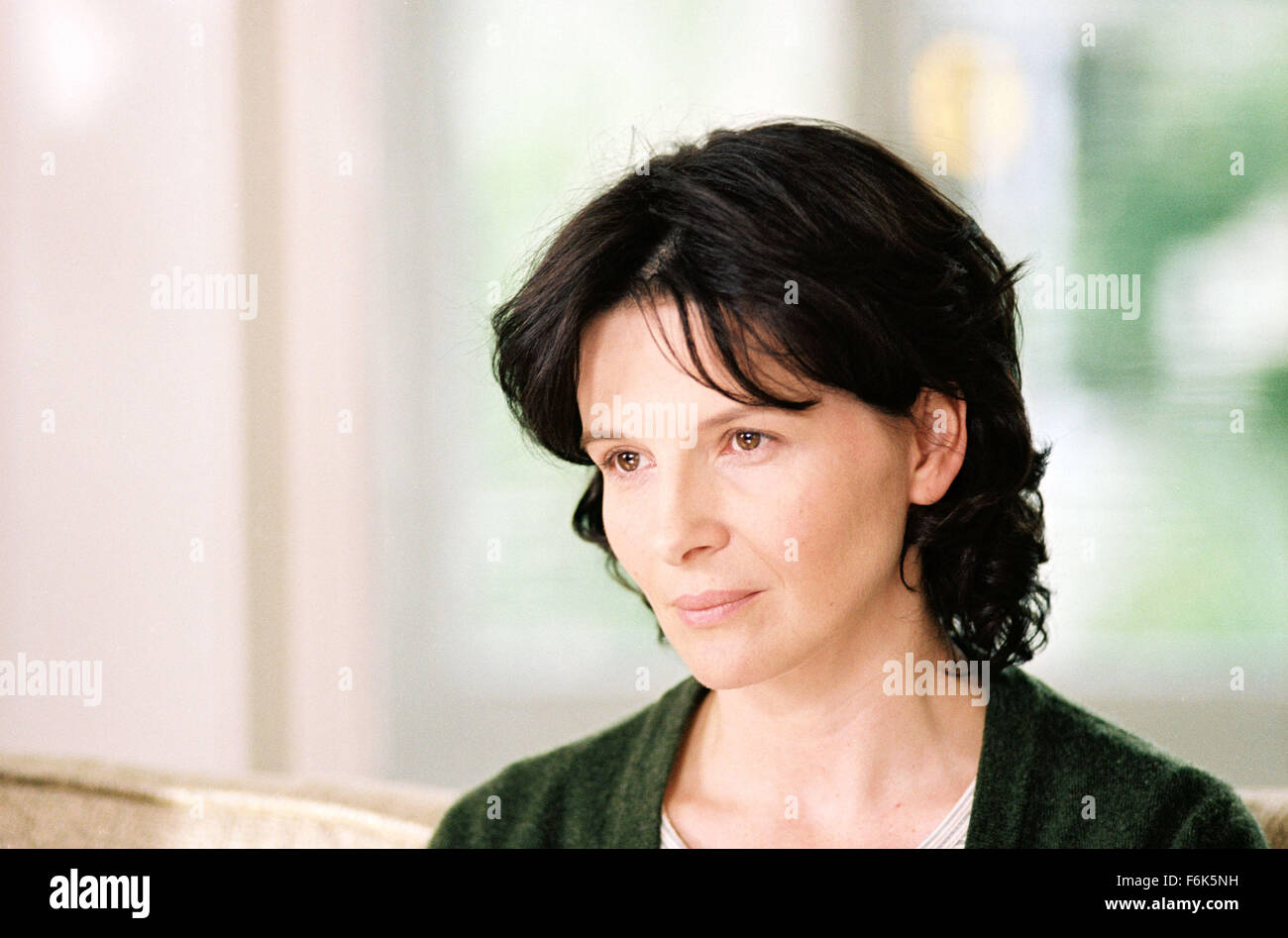 RELEASE DATE: September 3, 2005. MOVIE TITLE: Bee Season. STUDIO: Fox Searchlight. PLOT: A wife and mother begins a downward emotional spiral, as her husband avoids their collapsing marriage by immersing himself in his 11 year-old daughter's quest to become a spelling bee champion. PICTURED: JULIETTE BINOCHE stars as Miriam Neumann. Stock Photo