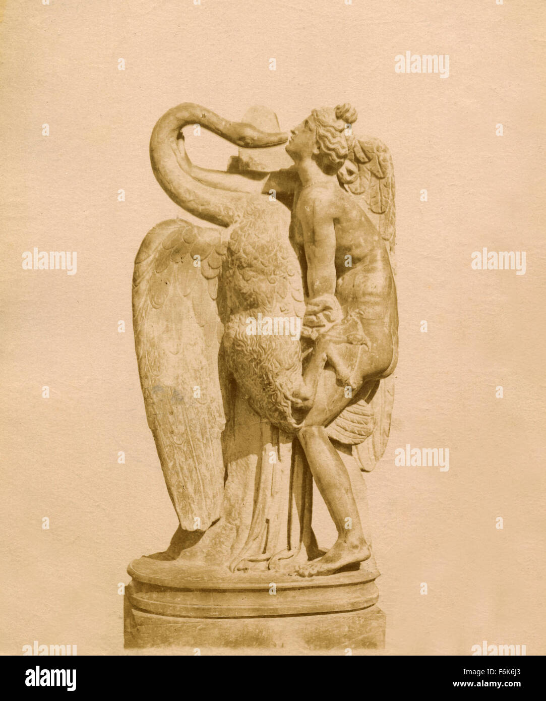 Leda and Jupiter in the guise of a swan, Greek statue Stock Photo Alamy