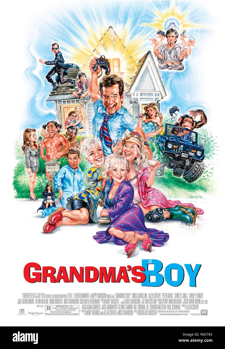 Jan 06, 2006; Hollywood, CA, USA; poster Art for the NICHOLAUS GOOSEN directed comedy 'Grandma's Boy' starring ALLEN COVERT as Alex. Mandatory Credit: Photo by Happy Madison Prod.. (Ac) Copyright 2006 by Courtesy of Happy Madison Prod. Stock Photo