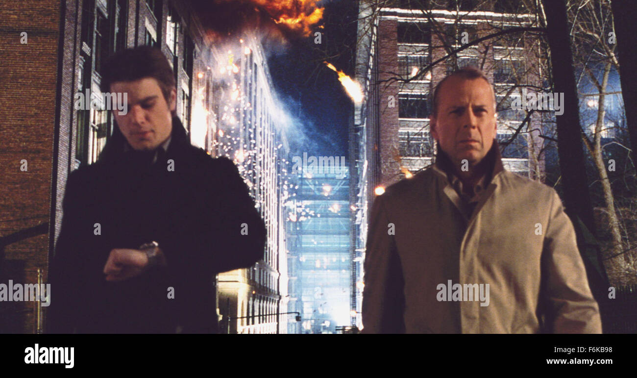 Mar 07, 2006; New York, NY, USA; (LR) Actor JOSH as Slevin and BRUCE WILLIS as Mr