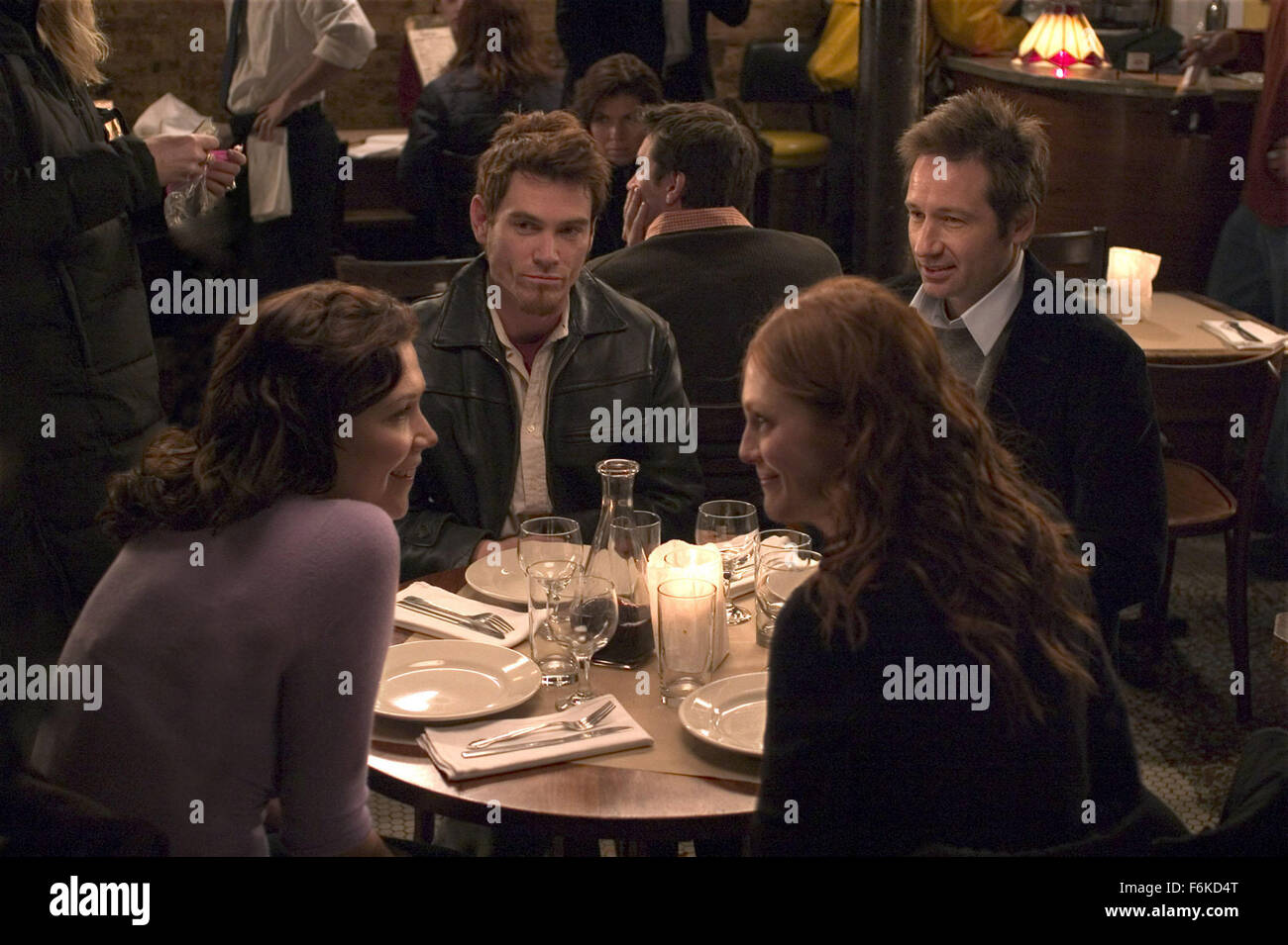 Jun 21, 2006; New York, NY, USA; (L-R): Actress MAGGIE GYLLENHAAL as Elaine, BILLY CRUDUP as Tobey, JULIANNE MOORE as Rebecca and DAVID DUCHOVNY as Tom in the Bart Freundlich directed romantic comedy, 'Trust the Man.' Set to be released Augtust 18, 2006. Mandatory Credit: Photo by 20th Century Fox. (c) Copyright 2006 by Courtesy of 20th Century Fox Stock Photo