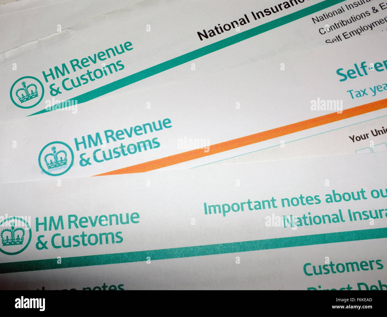 hm-revenue-customs-self-return-tax-paperwork-stock-photo-alamy