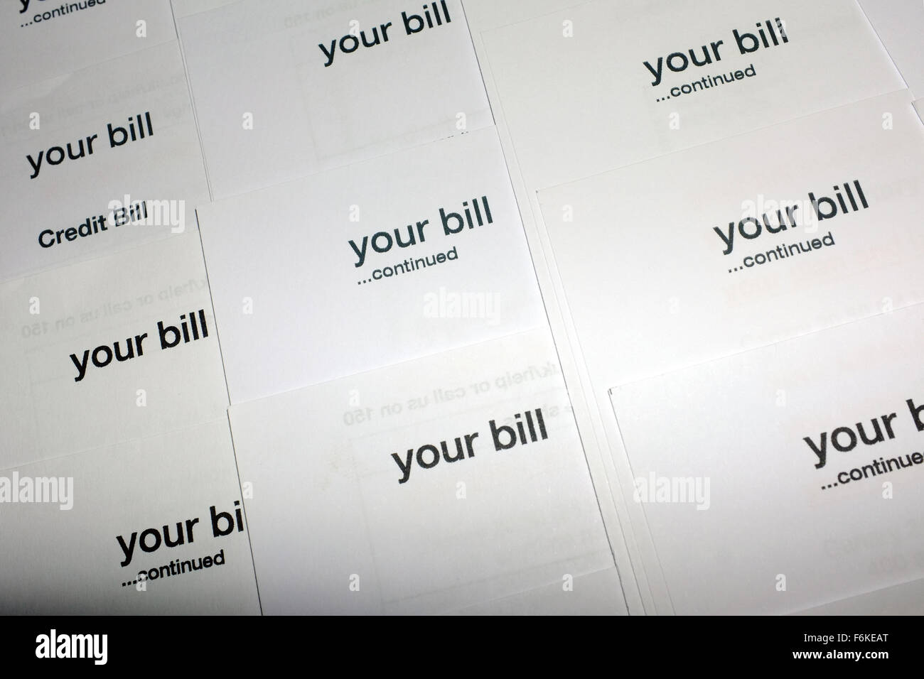 An image of a selection of paper bills Stock Photo Alamy