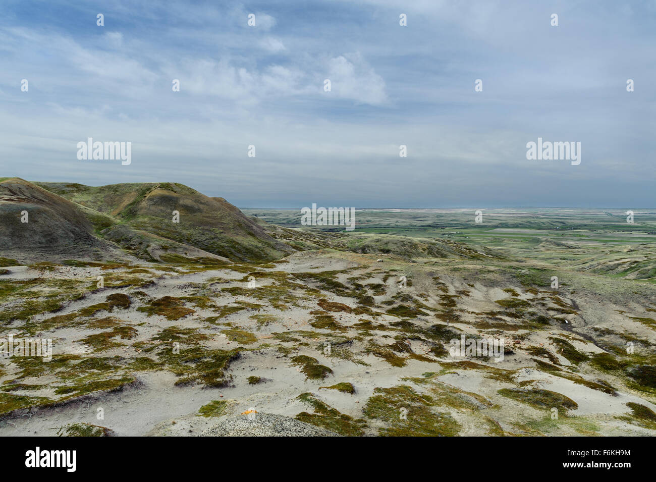 scenic view of Grassland National Park, Saskatchewan,Canada Stock Photo