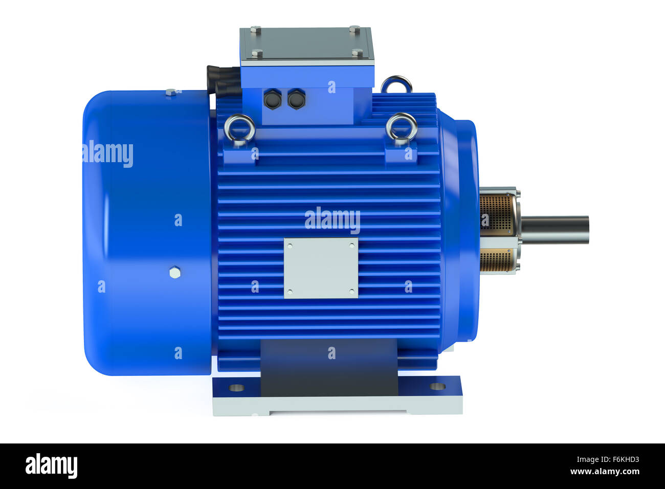 Industrial electric motors isolated on white background Stock Photo Alamy