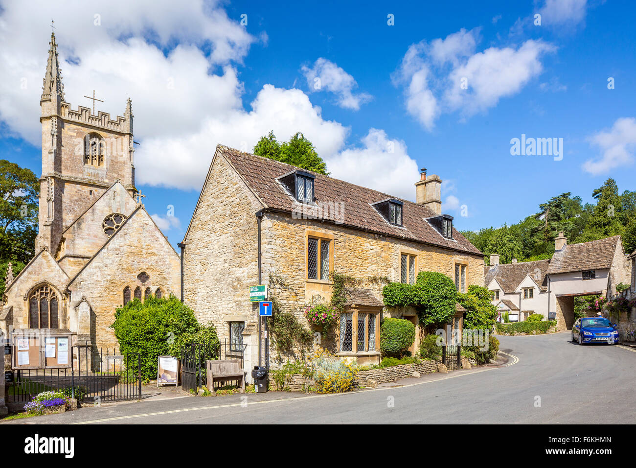 St Andrews Church, Castle Combe, Wiltshire, England, United Kingdom, Europe. Stock Photo