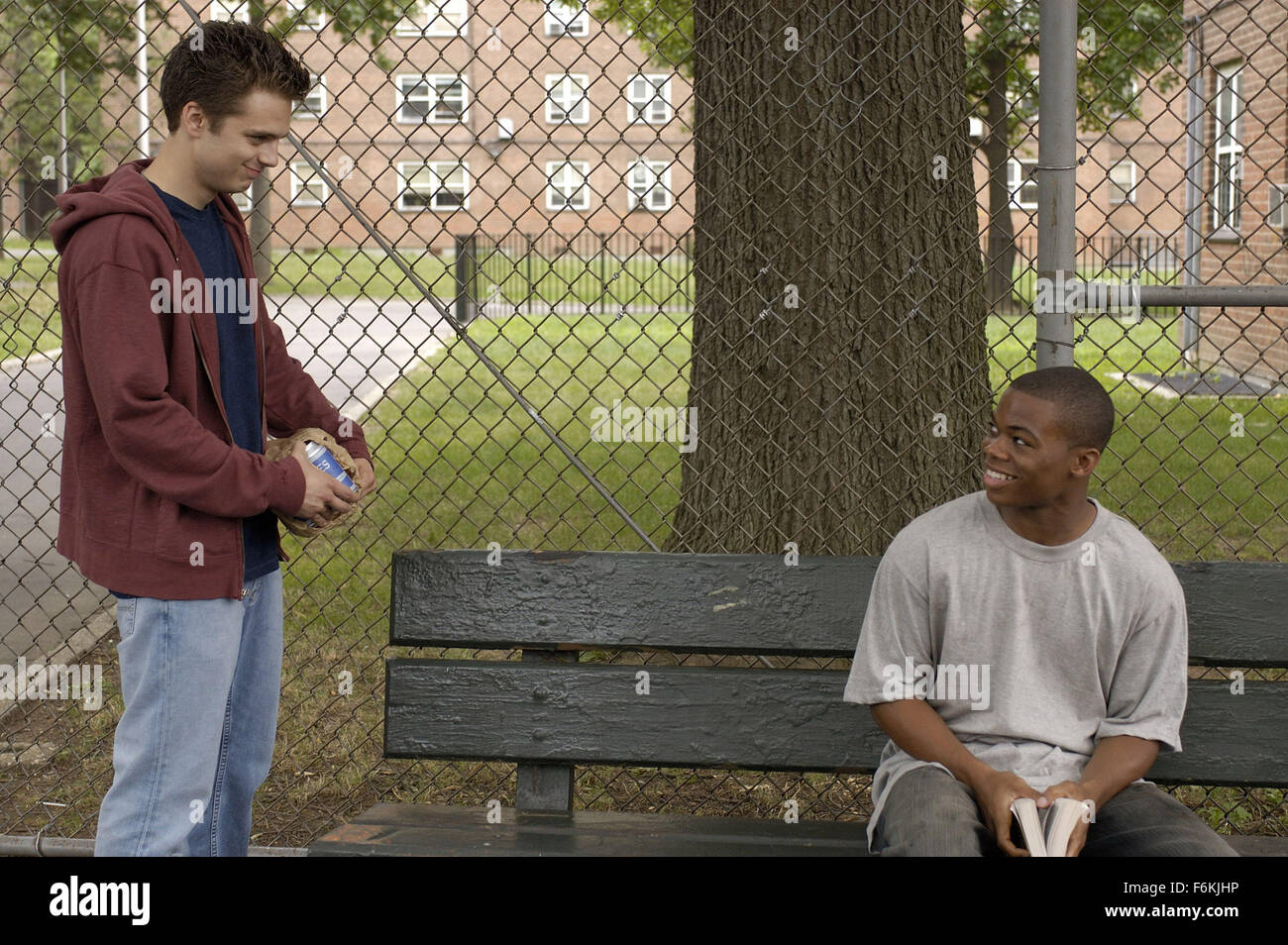 RELEASE DATE: December 1, 2006. MOVIE TITLE: The Architect. STUDIO: Magnolia Pictures. PLOT: An architect (LaPaglia) engages in conflict with an outspoken activist (Davis) who lives in a dangerous complex the architect designed. PICTURED: SEBASTIAN STAN as Martin Waters and PAUL JAMES as Shawn. Stock Photo