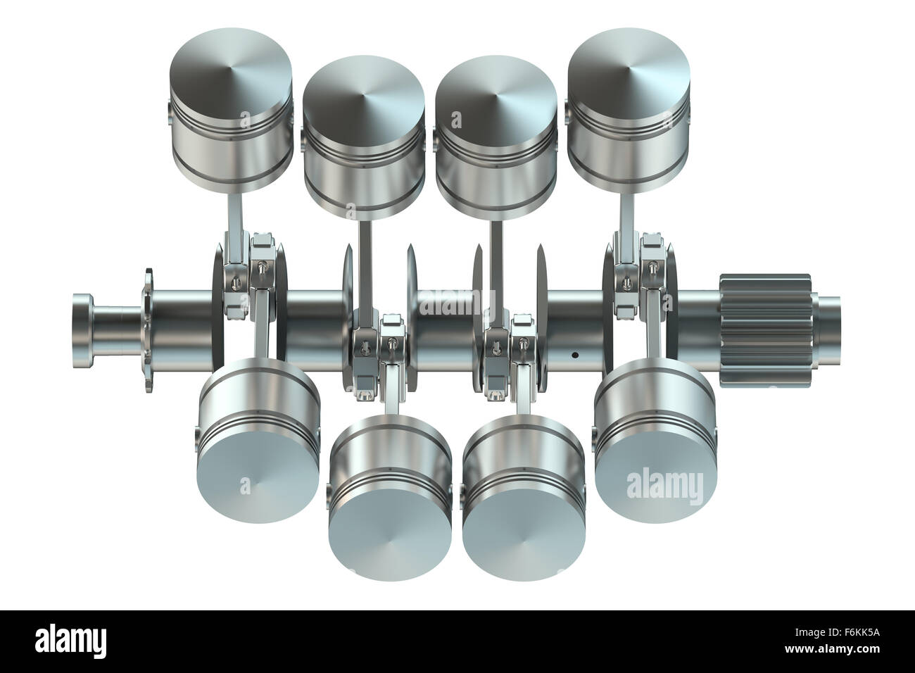 V8 engine pistons isolated on white background Stock Photo Alamy