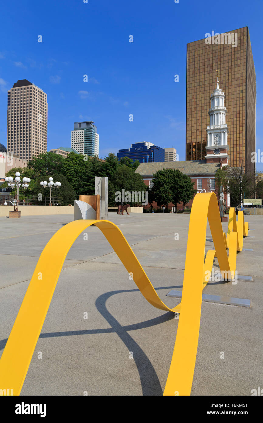 Bushnell Sculpture Garden, Hartford, Connecticut, USA Stock Photo Alamy