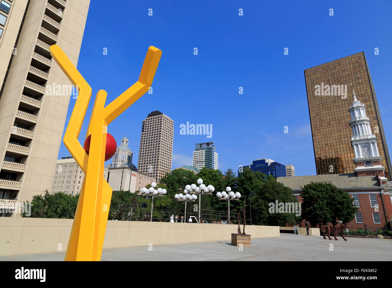 Bushnell Sculpture Garden, Hartford, Connecticut, USA Stock Photo Alamy