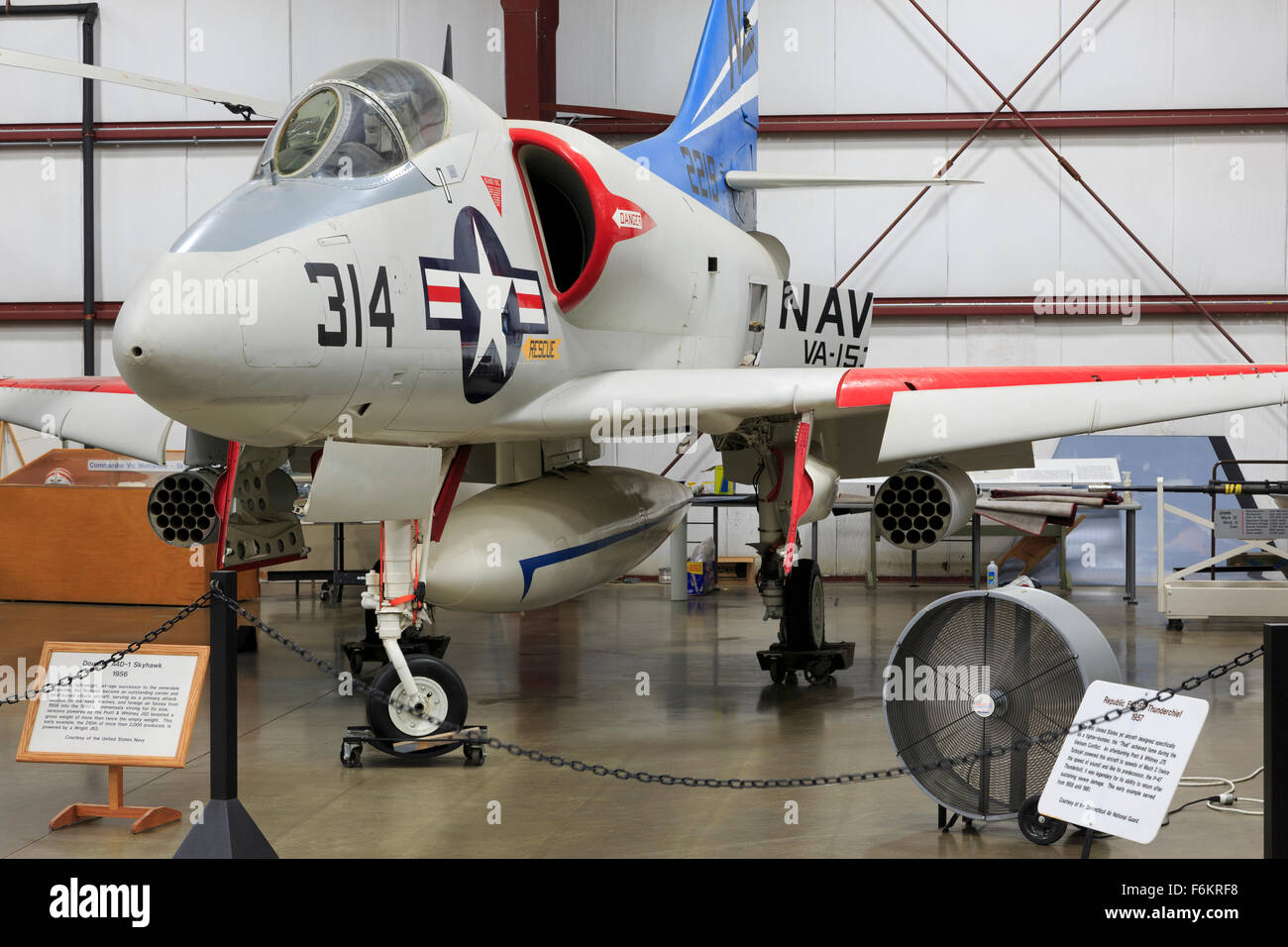 A4D-1 Skyhawk, New England Air Museum, Hartford, Connecticut, USA Stock Photo