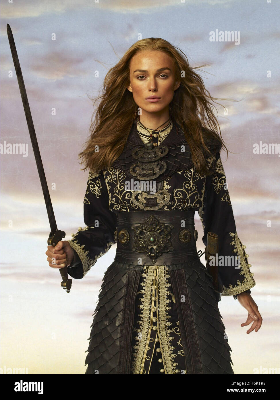 RELEASE DATE: May 25, 2007. STUDIO: Jerry Bruckheimer Films/Walt Disney Pictures. PLOT: Captain Barbossa, Will Turner and Elizabeth Swann must sail off the edge of the map, navigate treachery and betrayal, and make their final alliances for one last decisive battle. PICTURED: KEIRA KNIGHTLEY. Stock Photo