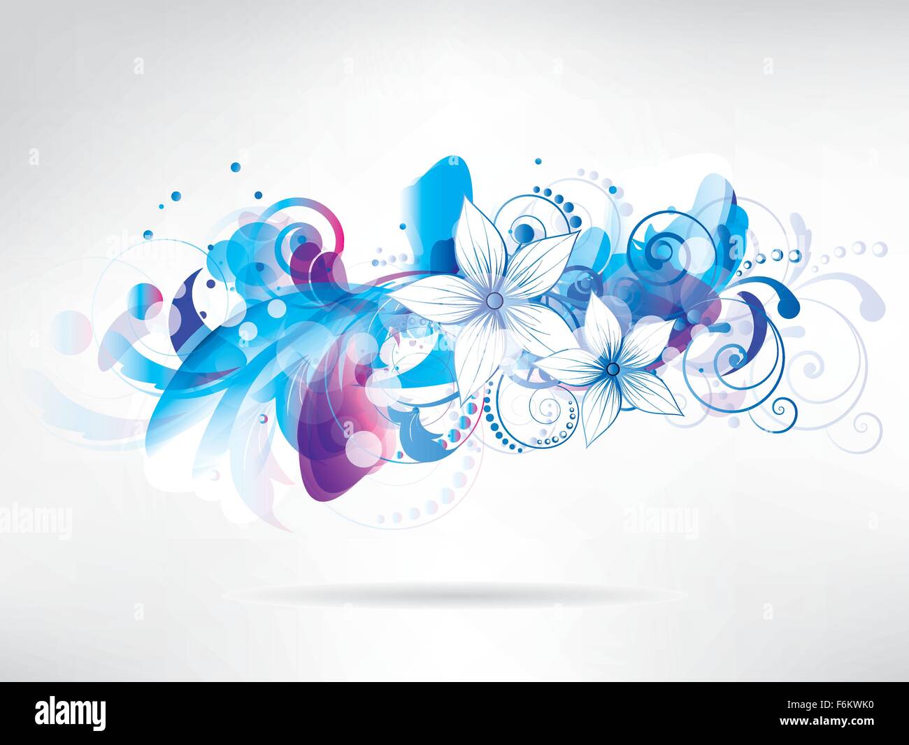 Floral abstract background with flowers. Abstract vector illustration ...