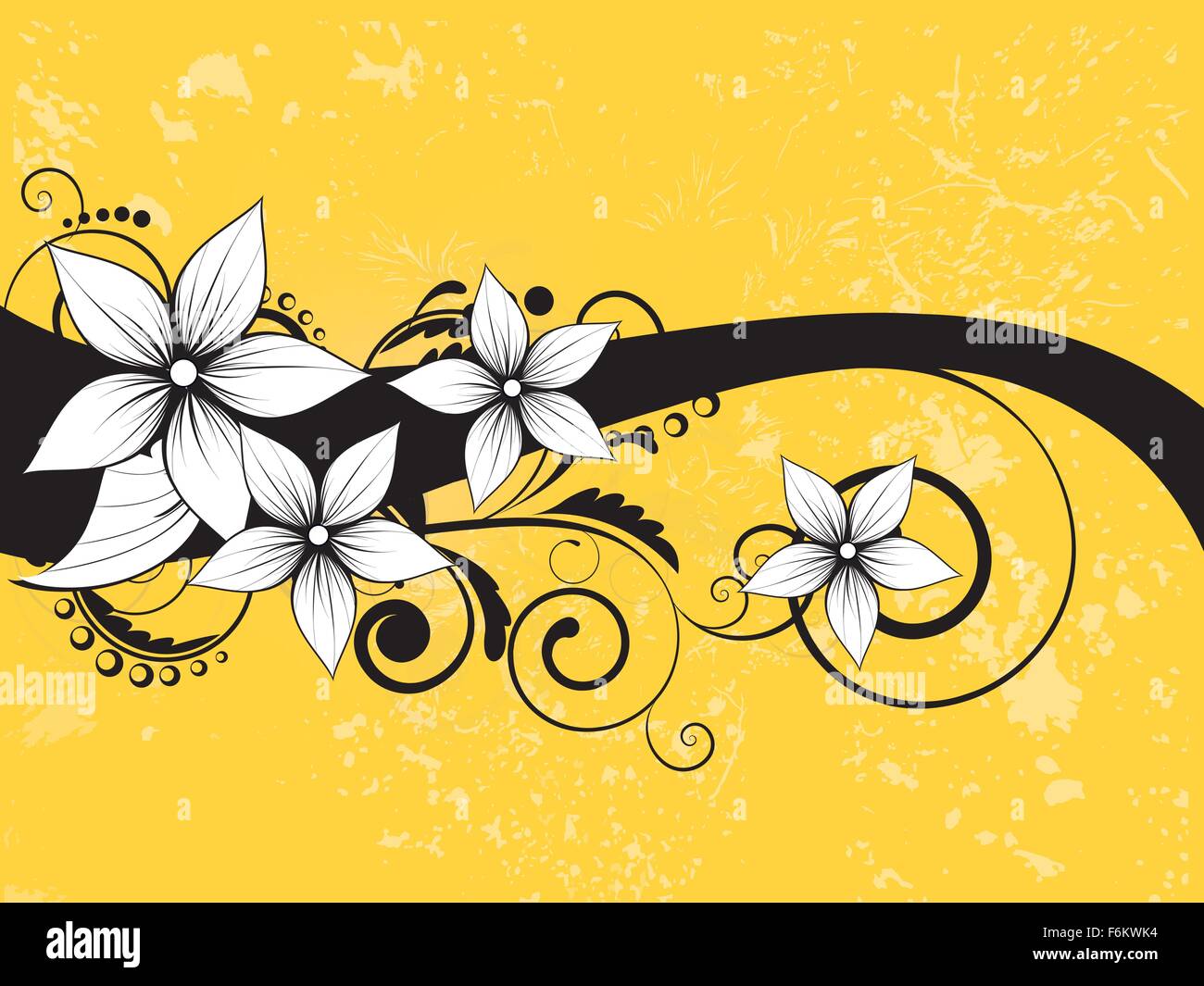 Floral abstract background with flowers. Abstract vector illustration ...