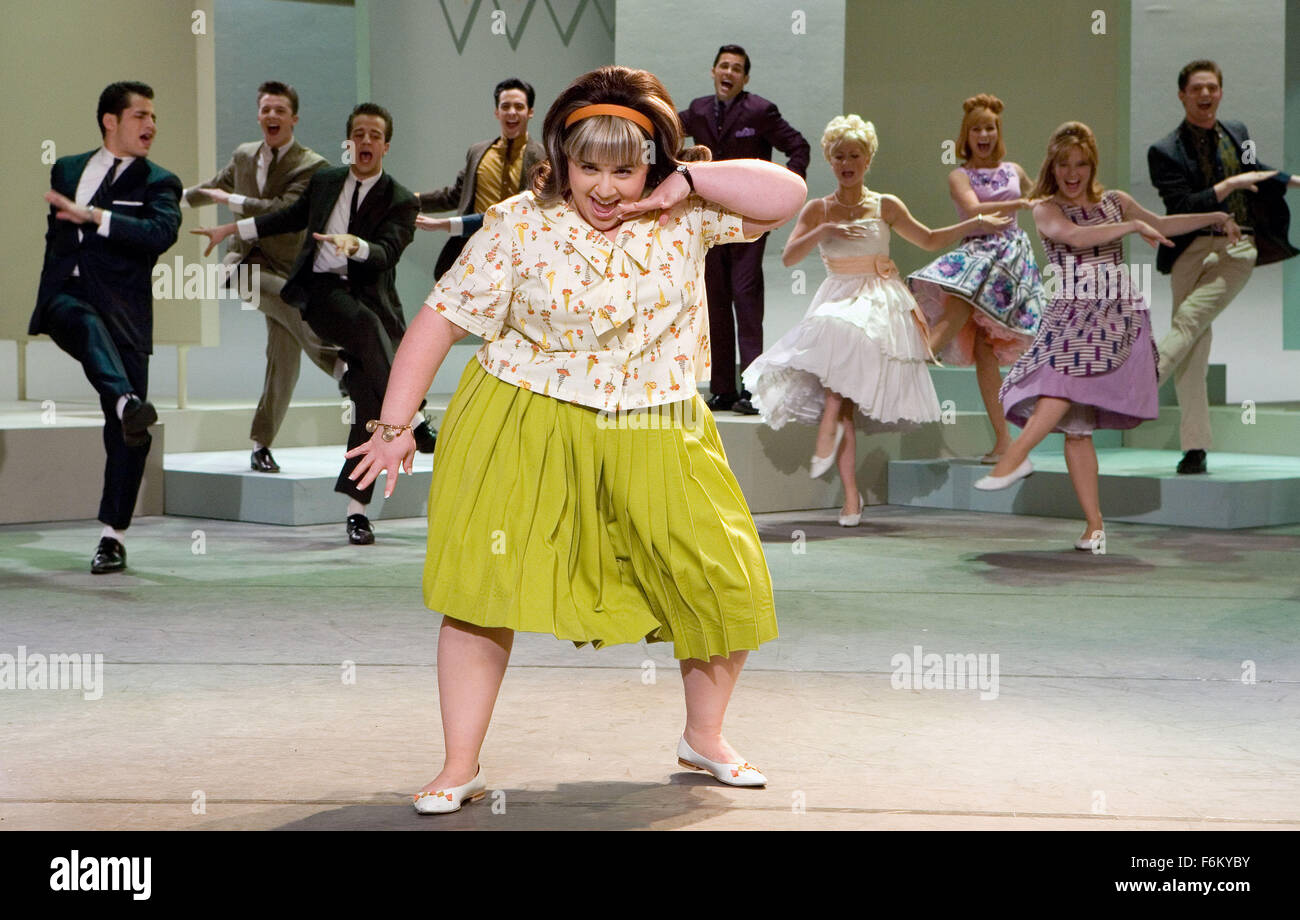 RELEASE DATE: July 20, 2007. STUDIO: Storyline Entertainment/New Line Cinema. PLOT: Pleasantly plump teenager Tracy Turnblad (Blonsky) teaches 1962 Baltimore a thing or two about integration after landing a spot on a local TV dance show. PICTURED: NIKKI BLONSKY (right) stars as Tracy Turnblad. Stock Photo
