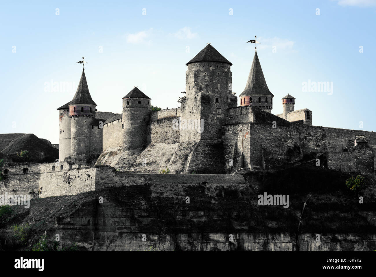 view of old castle. Stock Photo