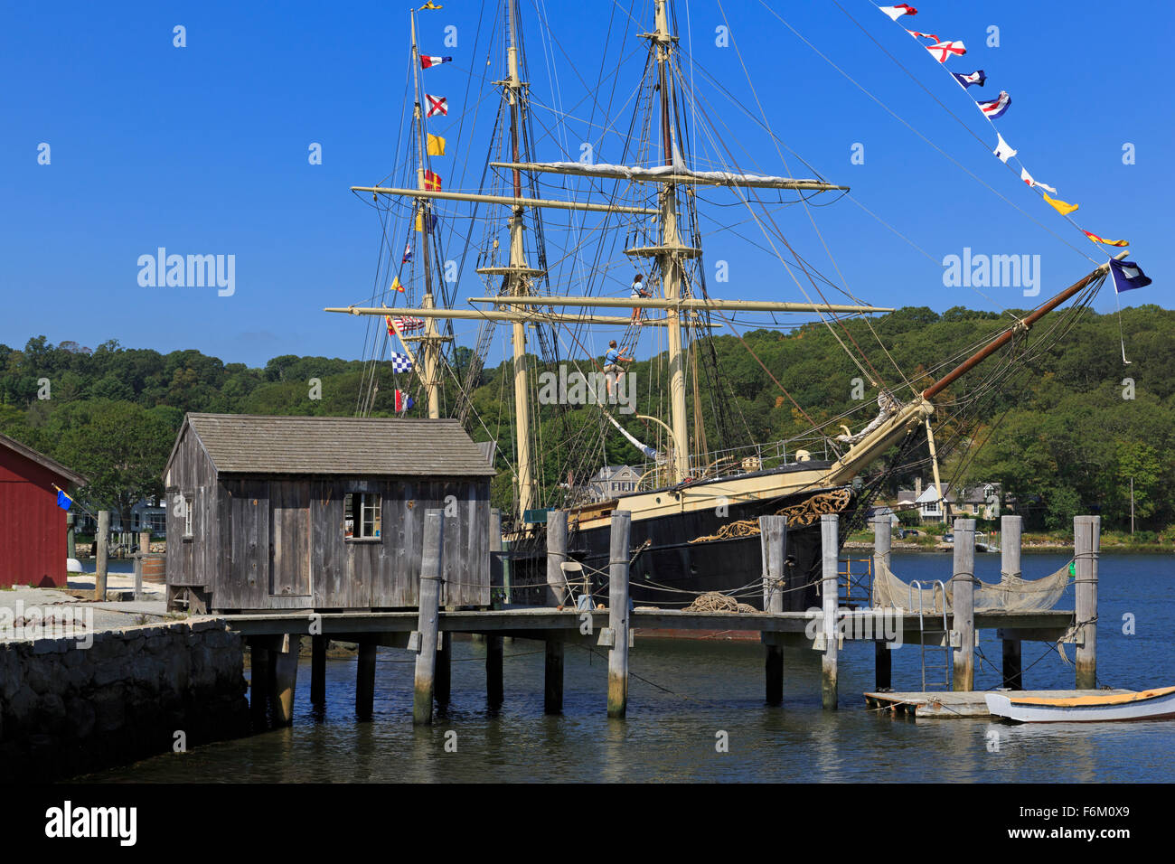 Mystic Seaport, Mystic, Connecticut, USA Stock Photo