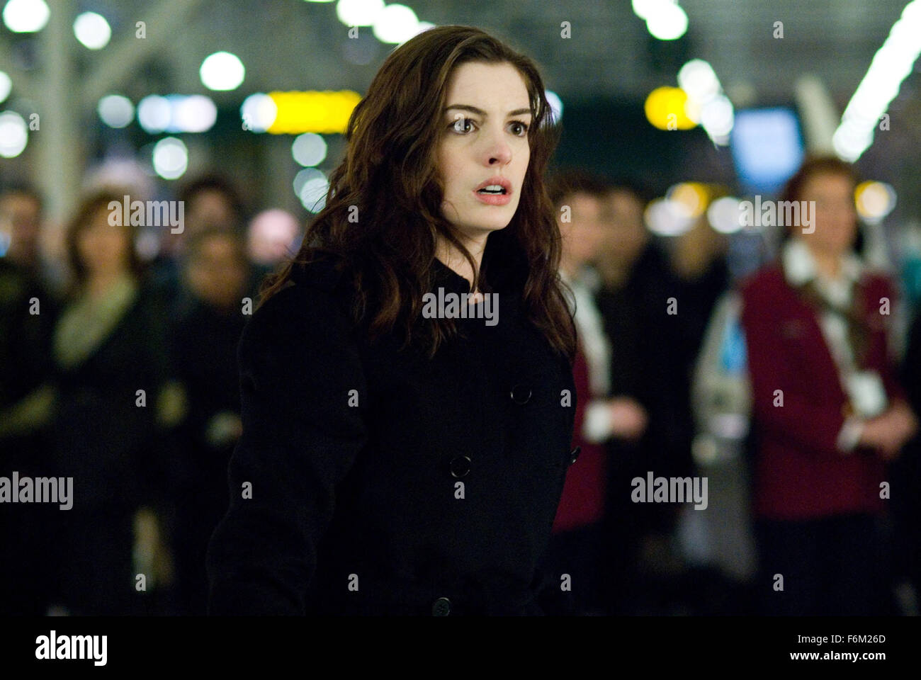 RELEASE DATE: September 5, 2008. MOVIE TITLE: Passengers. STUDIO: Columbia  Pictures. PLOT: A grief counselor works with a plane crash survivor through  his denial of the terrible event. PICTURED: ANNE HATHAWAY as