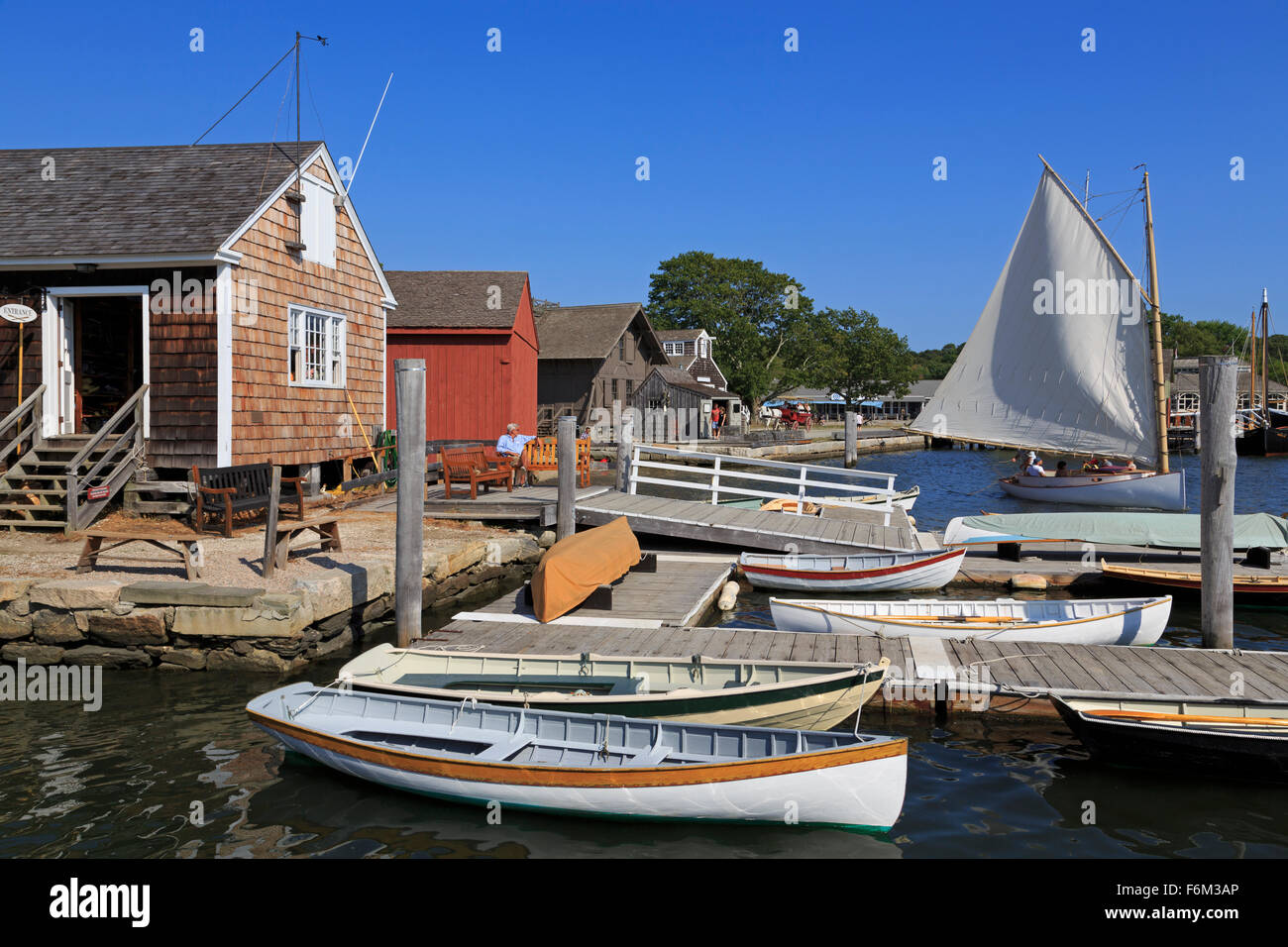 Mystic Seaport, Mystic, Connecticut, USA Stock Photo