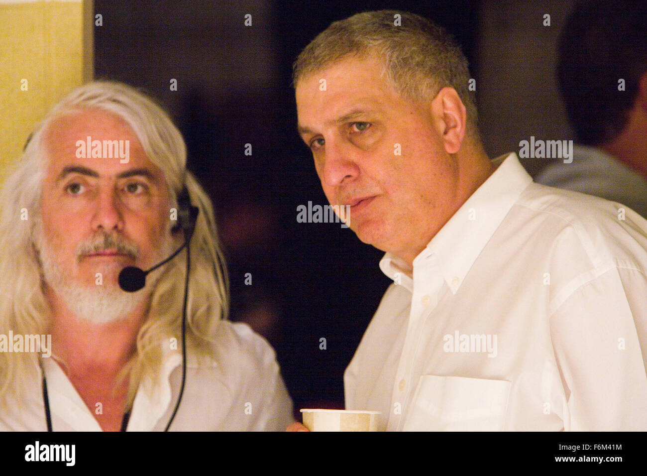 RELEASE DATE: Feb 12, 2008. MOVIE TITLE: Standard Operating Procedure. STUDIO: Sony Pictures Classics. PLOT: Errol Morris examines the incidents of abuse and torture of suspected terrorists at the hands of U.S. forces at the Abu Ghraib prison. PICTURED: Cinematographer ROBERT RICHARDSON with Director ERROL MORRIS. Stock Photo