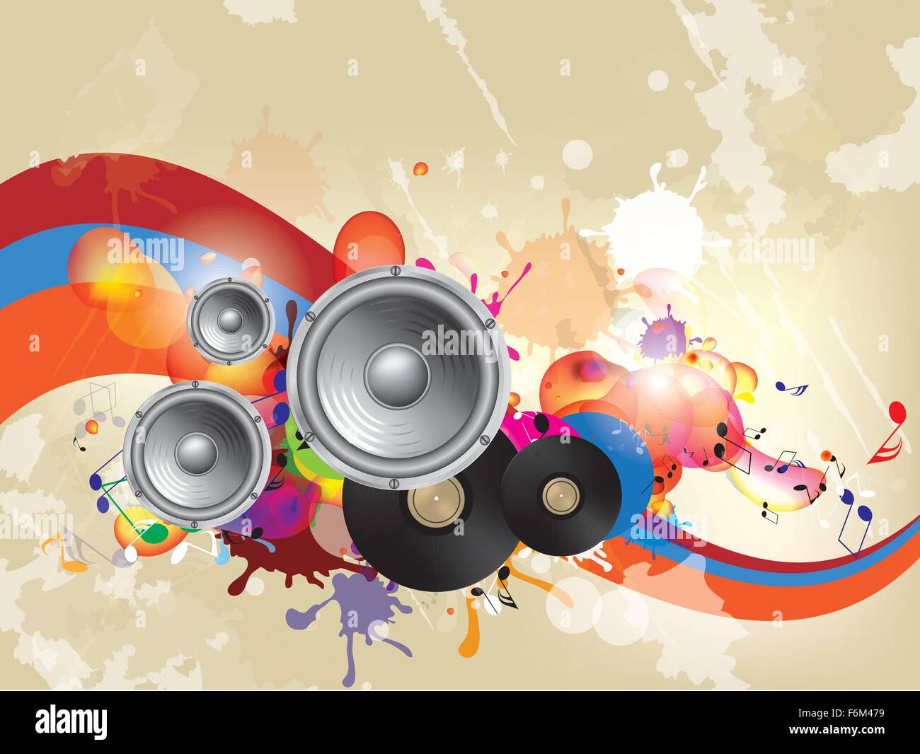 Musical abstract background. Abstract vector illustration with ...