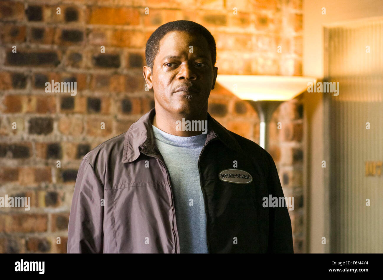 RELEASE DATE: May 27, 2008. MOVIE TITLE: Cleaner. STUDIO: Odeon. PLOT: A former cop who now earns a wage as a crime scene cleaner unknowingly participates in a cover-up at his latest job. PICTURED: SAMUEL L. JACKSON as Tom Carver. Stock Photo