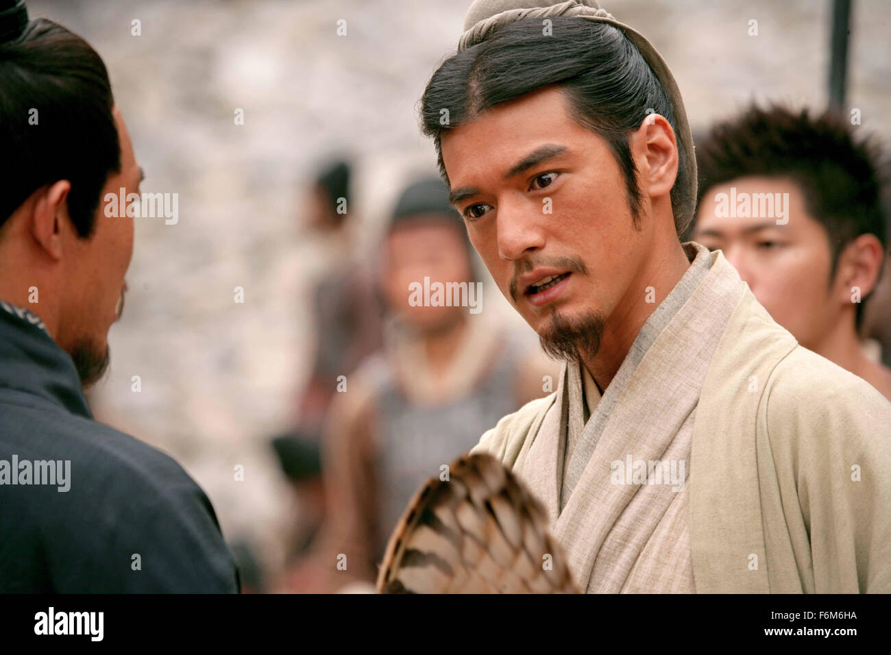 RELEASE DATE: July 10, 2008. MOVIE TITLE: Red Cliff. STUDIO: Avex Entertainment. PLOT: Based on the events during the Three Kingdoms period in Ancient China in which specifically told in the title, The Battle of Red Cliffs. PICTURED: TAKESHI KANESHIRO as Zhuge Liang. Stock Photo