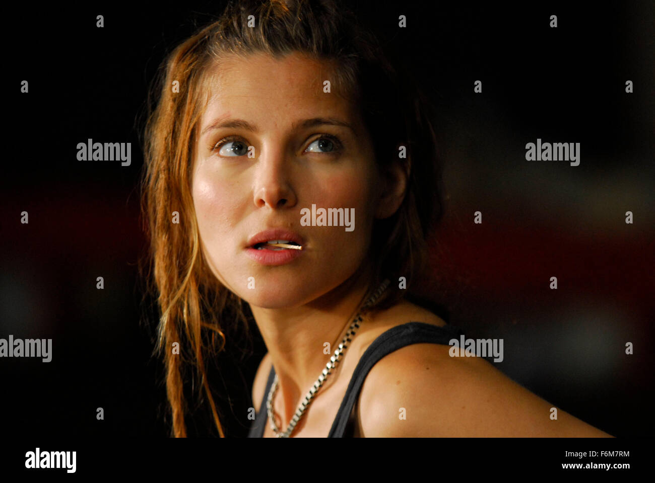 RELEASE DATE: June 11, 2008. MOVIE TITLE: Skate or Die. STUDIO: Source Films.  PLOT: Movie made after the 1980's video skateboarding game. PICTURED: ELSA  PATAKY as Dany Stock Photo - Alamy